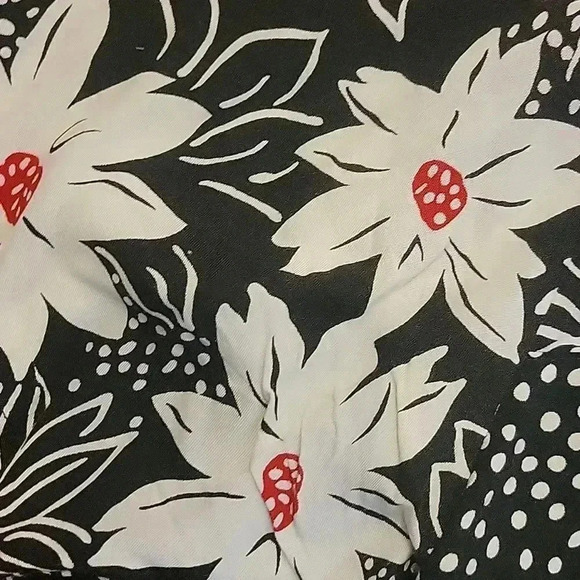 Koret Blouse Boho Floral Polka Dot 2-PC Coordinating Set Vintage 90s Red… - Picture 7 of 9